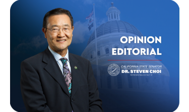 Senator Steven Choi Opinion Editorial